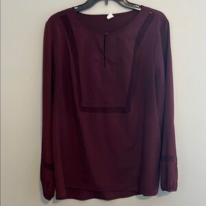 Elegant Burgundy Blouse